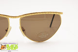 LAURA BIAGIOTTI T116/S Vintage women sunglasses, golden frame half lunettes, New Old Stock 1990s