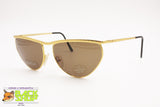 LAURA BIAGIOTTI T116/S Vintage women sunglasses, golden frame half lunettes, New Old Stock 1990s