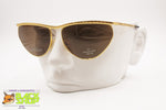 LAURA BIAGIOTTI T116/S Vintage women sunglasses, golden frame half lunettes, New Old Stock 1990s