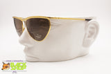 LAURA BIAGIOTTI T116/S Vintage women sunglasses, golden frame half lunettes, New Old Stock 1990s