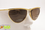 LAURA BIAGIOTTI T116/S Vintage women sunglasses, golden frame half lunettes, New Old Stock 1990s