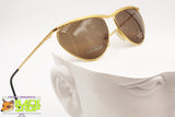 LAURA BIAGIOTTI T116/S Vintage women sunglasses, golden frame half lunettes, New Old Stock 1990s