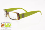 EXTE' mod. EX32504, Eyeglass frame full plastic, green & brown dappled, New Old Stock