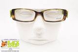 EXTE' mod. EX32504, Eyeglass frame full plastic, green & brown dappled, New Old Stock