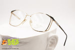 ATELIER GIANINO mod. AG 203 Vintage squared glasses frame, black and golden dappled, New Old Stock 1970s