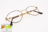 DANIMARC mod. 102 Vintage Italian frame semi-round, dappled rims and golden frame, New Old Stock 1980s