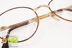 DANIMARC mod. 102 Vintage Italian frame semi-round, dappled rims and golden frame, New Old Stock 1980s