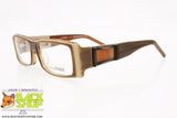 GIANFRANCO FERRE' mod. GF409-02 M07, Vintage eyeglass frame brown massive structure, New Old Stock