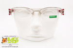 UNITED COLORS of BENETTON mod. BE08801, Eyeglass frame half rimmed, logo end pieces, New Old Stock