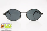 CHARRO mod. CH 09-1, Vintage sunglasses steampunk black round lenses, New Old Stock 1990s