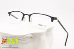 MOMO DESIGN mod. MV 22 303, Half rimmed eyeglass frame nylor deep blue, New Old Stock