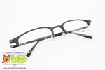 MOMO DESIGN mod. MV 22 303, Half rimmed eyeglass frame nylor deep blue, New Old Stock