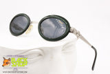 CHAGALL by VISIBILIA mod. LL45043F 213, Vintage oval/round sunglasses, silver green glittered, New Old Stock 1990s