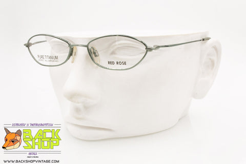 RED ROSE mod. RR 527 K50, Vintage women eyeglass frame pure titanium, New Old Stock 1990s
