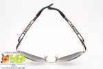 CHARRO mod. CH 04-2, Vintage oval sunglasses silver frame designer arms, New Old Stock 1990s