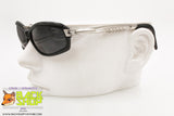 CHARRO mod. CH 32 NR, Vintage sunglasses black silver designer arms, New Old Stock 1990s