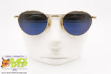 ALASKA ADVENTURE mod. AL 158 01, Vintage round sunglasses, mirrored blue lenses, New Old Stock 1980s