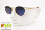 ALASKA ADVENTURE mod. AL 158 01, Vintage round sunglasses, mirrored blue lenses, New Old Stock 1980s