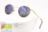 ALASKA ADVENTURE mod. AL 158 01, Vintage round sunglasses, mirrored blue lenses, New Old Stock 1980s