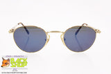 ALASKA ADVENTURE mod. AL 158 01, Vintage round sunglasses, mirrored blue lenses, New Old Stock 1980s