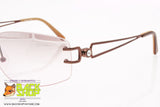 BASILE mod. BA4301 40, Vintage women sunglasses rimless made in Italy, New Old Stock 1980s