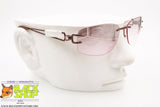 BASILE mod. BA4301 40, Vintage women sunglasses rimless made in Italy, New Old Stock 1980s