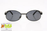 CHARRO mod. CH 02-1, Vintage sunglasses men flared oval black, New Old Stock 1990s