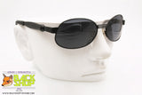 CHARRO mod. CH 02-1, Vintage sunglasses men flared oval black, New Old Stock 1990s