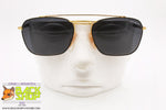 CARNABY'S mod. CY'S 72 02, Vintage aviator sunglasses made in Italy, black golden, New Old Stock 1980s