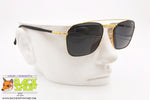 CARNABY'S mod. CY'S 72 02, Vintage aviator sunglasses made in Italy, black golden, New Old Stock 1980s
