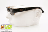 DOLCE & GABBANA mod. 2014 295, Vintage sunglasses rectangular black brown, New Old Stock 1990s