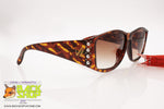 VIENNALINE mod. 1626 10 Vintage Rare Sunglasses, Optyl brown dappled material, New Old Stock 1980s