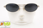 REVIVAL mod. R810 493, Vintage italian sunglasses oval, silver satin, New Old Stock 1990s