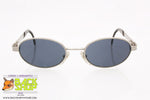 REVIVAL mod. R810 493, Vintage italian sunglasses oval, silver satin, New Old Stock 1990s