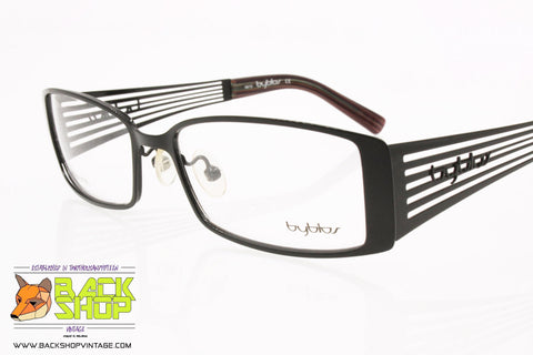 BYBLOS mod. BY03402, Eyeglass frame classic style, glossy enamel black, New Old Stock