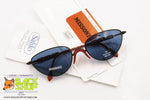 MISSONI mod. M 384/S Vintage Sunglasses, blue lenses wood inserts arms, New Old Stock 1990s