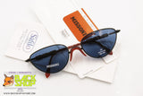 MISSONI mod. M 384/S Vintage Sunglasses, blue lenses wood inserts arms, New Old Stock 1990s