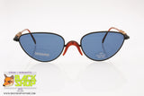 MISSONI mod. M 384/S Vintage Sunglasses, blue lenses wood inserts arms, New Old Stock 1990s