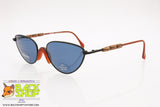 MISSONI mod. M 384/S Vintage Sunglasses, blue lenses wood inserts arms, New Old Stock 1990s