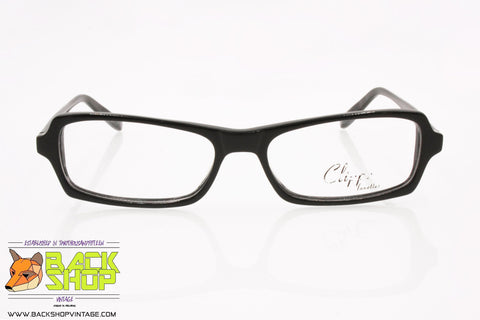 CLIPPER LUNETTES mod. 209 5, Women eyeglass frame black plastic, New Old Stock