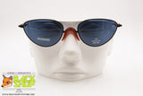 MISSONI mod. M 384/S Vintage Sunglasses, blue lenses wood inserts arms, New Old Stock 1990s