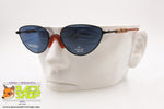 MISSONI mod. M 384/S Vintage Sunglasses, blue lenses wood inserts arms, New Old Stock 1990s