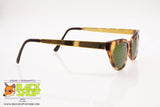 PIAVE made in Italy Vintage Sunglasses, small frontal golden reflective arms, New Old Stock 1980s