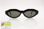 OUVERTURE by LASTES mod. MJ103 Vintage Sunglasses, black polygonal acetate, New Old Stock 1990s