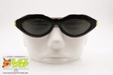 OUVERTURE by LASTES mod. MJ103 Vintage Sunglasses, black polygonal acetate, New Old Stock 1990s