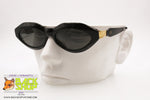 OUVERTURE by LASTES mod. MJ103 Vintage Sunglasses, black polygonal acetate, New Old Stock 1990s