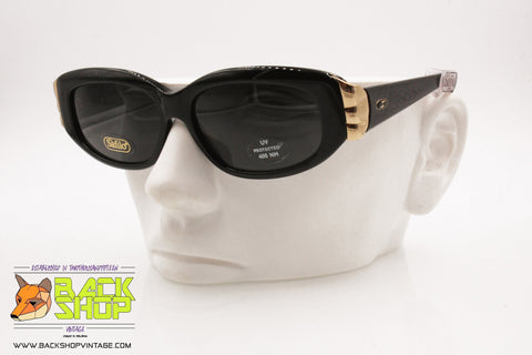 SAFILO mod. 9005/S 807 Vintage women's Sunglasses, golden & black, New Old Stock 1990s