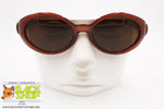 COTTON CLUB by TREVI mod. 997 2, Vintage round sunglasses women, thick brown frame, New Old Stock