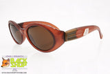 COTTON CLUB by TREVI mod. 997 2, Vintage round sunglasses women, thick brown frame, New Old Stock
