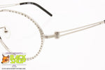 GIANFRANCO FERRE' mod. GF69701 , Vintage aviator frame women, strass silver, Vintage preowned